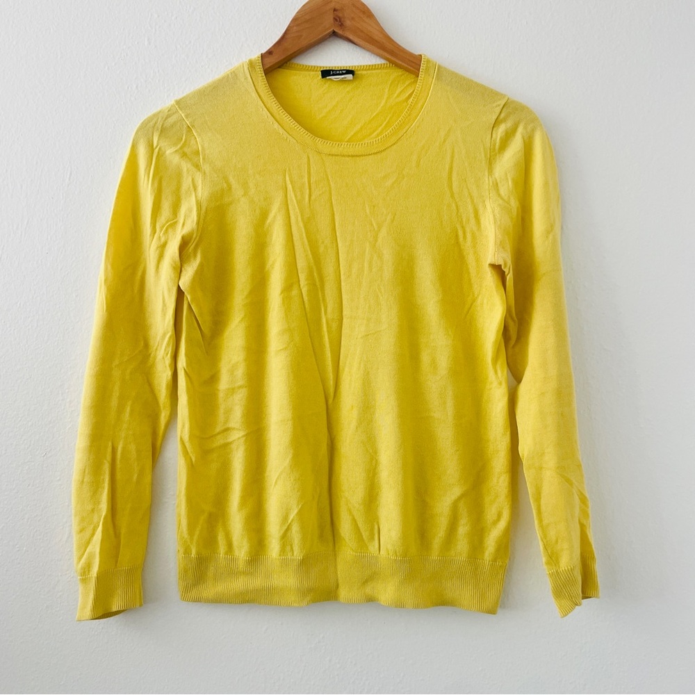 J. Crew Yellow Crewneck Sweater